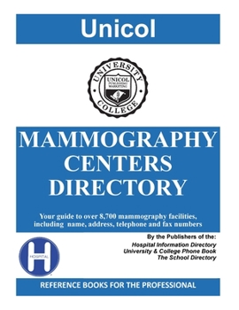 Paperback Mammography Centers Directory, 2023 Edition Book