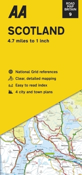 Map Road Map Britain: Scotland Book