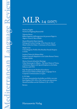 Paperback Mediterranean Language Review 29 (2022) Book