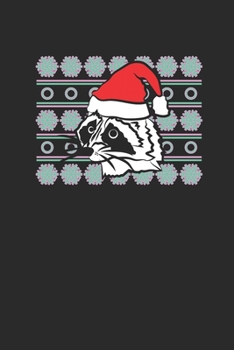 Ugly Christmas Raccoon: Graph Paper Notebook (6" x 9" - 120 pages) ~ Christmas Themed Notebook for Daily Journal, Diary, and Gift