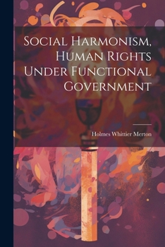 Paperback Social Harmonism, Human Rights Under Functional Government Book