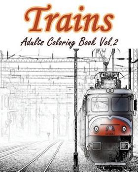 Paperback Trains Adult Coloring Book