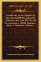 Political and military episodes 1016823258 Book Cover