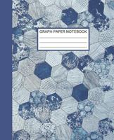 Graph Paper Notebook: Quad Ruled Graph Paper Composition Notebook for Students Math and Science Blue Geometric Shape 1720286922 Book Cover