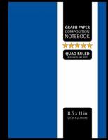 Graph Paper Composition Notebook: Graphing Paper, 4x4 Quad Ruled, 4 Squares Per Inch (Large, 8.5x11 in.) 1082224529 Book Cover