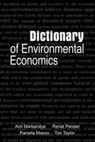 Dictionary of Environmental Economics 1853835420 Book Cover