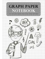 Graph Paper Notebook 1/4 inch gray squares Size 8.5x11 Inches 120 Pages: Composition Notebook Blank Quad Ruled Student Teacher School Home Office Supplies 1976114861 Book Cover