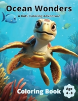 Ocean Wonders: A Kid's Coloring Adventure Book (Kid Friendly Art Suitable For 4 to 8 Years) B0CVBQ4XNH Book Cover