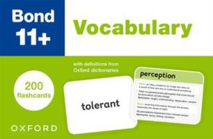 Bond 11+: Bond 11+ Vocabulary Flashcards 1382061420 Book Cover