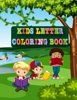 kids letter coloring book: black and white Alphabet coloring book for kids ages 2-5. B084DFQRVC Book Cover