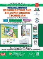 Refrigeration & AC 3-In-1 Th./Asst./Model Papers (Nsqf -4 Syll.) 1st & 2nd Yr. 8173178119 Book Cover