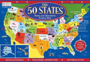 The 50 States Book and Magnetic Puzzle Map 0794412882 Book Cover