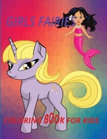 Girl Fairies Coloring Book for Kids B0BTFL2TSR Book Cover