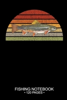 Fishing Notebook 120 Pages: 6"x 9'' Graph Paper 4x4 Squares per Inch Paperback Brook Trout Fish-ing Freshwater Game Fly Journal Notes Day Planner Notepad Log-Book Paper Sheets School 1679175289 Book Cover