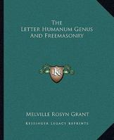 The Letter Humanum Genus And Freemasonry 1162882573 Book Cover