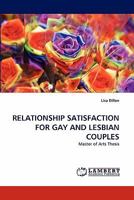 Relationship Satisfaction for Gay and Lesbian Couples 3838398386 Book Cover