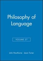 Philosophical Perspectives, Philosophy of Language 1118899814 Book Cover