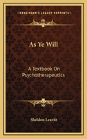 As ye will 0548322945 Book Cover