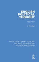 English Political Thought: 1603-1644 0367230453 Book Cover