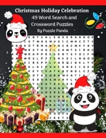 Christmas Holiday Celebration Word Search & Cross Word Puzzles By Puzzle Panda 1711057800 Book Cover