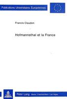 Hofmannsthal Et La France 3261046236 Book Cover