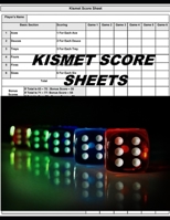 Kismet Score Sheets: Kismet Scoring Game Record Level Keeper Book, Score notebook makes it easy scores for the game Kismet, Size 8.5 x 11 Inch 1656124335 Book Cover