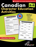 Canadian Character Education Activities Grades 4-6 189751414X Book Cover