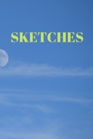 Sketches: 90 Pages of 6 X 9 Inch Bound Top Half White Blank Bottom Half College Ruled 1692566849 Book Cover