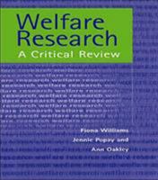 Welfare Research 1857282701 Book Cover