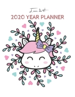 I Can Do It 2020 Year Planner: Unicorn Is Real Dream Come True Unicorn Kawaii Unicorn Monthly and Yearly Planner Blank Lined Themed Year Planner ... 110 Pages for Learning Professional Business 1674646909 Book Cover