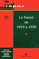 La France de 1919 à 1939 (French Edition) 2200014074 Book Cover