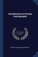 Contributions to Persian Lexicography 1022210084 Book Cover