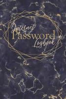 Internet Password Logbook: Record Keeper To Protect Your Private Internet Usernames And Passwords With Tabs: Purple Gold Marble Cover Design 1080837965 Book Cover