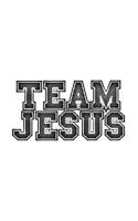 Team Jesus: Christian Team Jesus Green Christmas Notebook - Religious Sports Doodle Diary Book As Gift For Soul Winning Teams On Xmas For Churchmate, Gospel, Church Pastor, Baptist Or Catholic Christ  1077284918 Book Cover