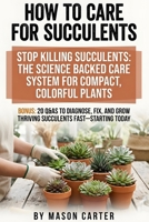 How to Care For Succulents: Light and soak-and-dry watering, soil ratios, propagation checklists, and cactus and succulents care fixes for rot, pests, and dormancy, for easy care succulents. B0GKFCDQRQ Book Cover
