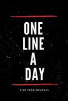 One Line A Day: Five Years of My Life for Men, Daily Reflections Organizer Personal Time Magement, Dated and Lined Book, Small Planner (Black Cover) 1671103688 Book Cover