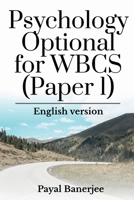 Psychology Optional for WBCS 1639970460 Book Cover