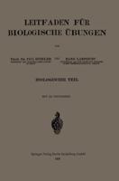 Leitfaden Fur Biologische Ubungen 3662421291 Book Cover
