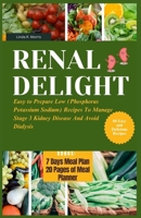 Renal Delight: Easy to Prepare Low (Phosphorus Potassium Sodium) Recipes To Manage Stage 3 Kidney Disease And Avoid Dialysis B0CQ5K5QN3 Book Cover