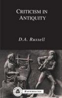 Criticism in Antiquity 0520044665 Book Cover