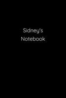 Sidney's Notebook: Notebook / Journal / Diary - 6 x 9 inches (15,24 x 22,86 cm), 150 pages. 1692273957 Book Cover