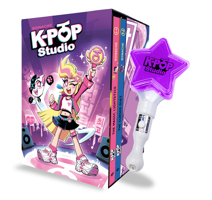 K-Pop Studio Boxed Set: 2 Books + Lightstick: A Fantastic Gift Box Set Featuring the First Two K-Pop Studio Titles and the Series Official Lightstick B0H9346FWQ Book Cover