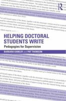 Helping Doctoral Students Write: Pedagogies for Supervision 0415346843 Book Cover