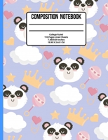 Composition Notebook College Ruled: Panda 110 Pages 1089397070 Book Cover