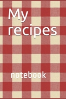 My recipes: Best personalized recipe notebook 1650793197 Book Cover