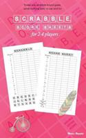Scrabble Score sheets for 4 players: Pocket size scrabble board game words building easy to use and fun (Puzzle games books) 1791624294 Book Cover