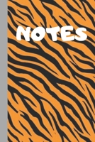 Notes: Tiger Notebook Lined 110 Pages Size (6 x 9) 1704008123 Book Cover