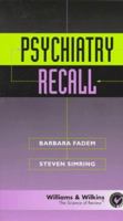 Psychiatry Recall (Recall Series) 0683180045 Book Cover
