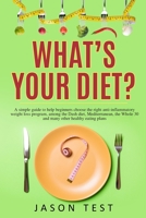 What's your diet?: A simple guide to help beginners choose the right anti-inflammatory weight loss program, among the Dash diet, Mediterr B084QJSZZ7 Book Cover