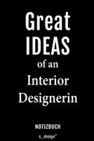Notizbuch f�r Interior Designer / Interior Designerin: Originelle Geschenk-Idee [120 Seiten liniertes blanko Papier] 1694324087 Book Cover